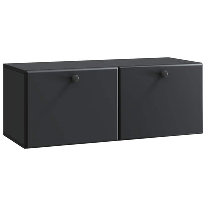 Mobile Porta TV da Muro Nero 78,5 x 31 x 30 cm | homemem39