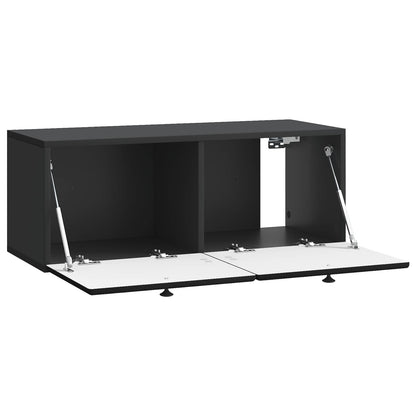 Mobile Porta TV da Muro Nero 78,5 x 31 x 30 cm | homemem39