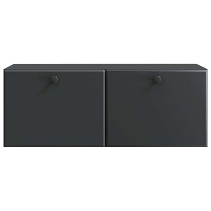 Mobile Porta TV da Muro Nero 78,5 x 31 x 30 cm | homemem39