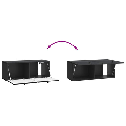 Mobile Porta TV da Muro 78,5 x 31 x 30 cm Nero