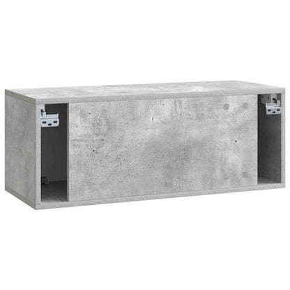 Mobile Porta TV da Muro Grigio Cemento 78,5 x 31 x 30 cm | homemem39