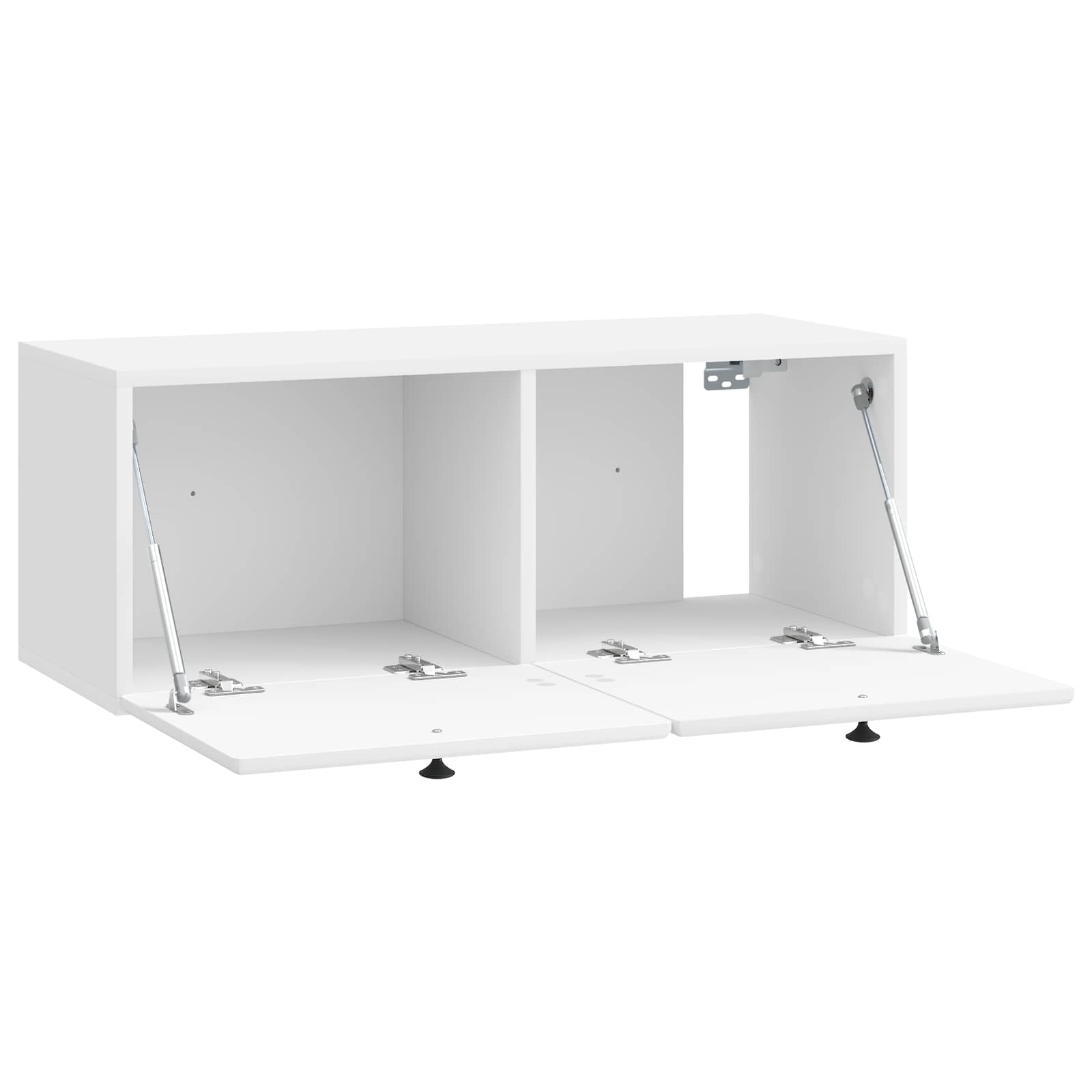 Mobile Porta TV da Muro Bianco Lucido 78,5 x 31 x 30 cm | homemem39