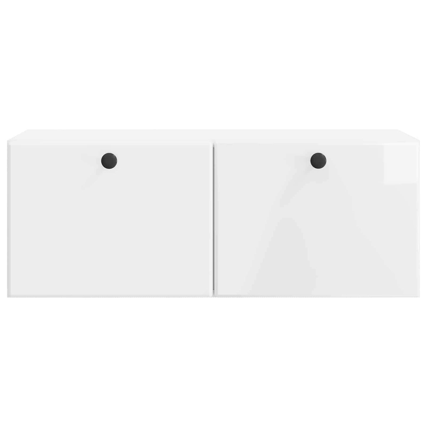 Mobile Porta TV da Muro Bianco Lucido 78,5 x 31 x 30 cm | homemem39