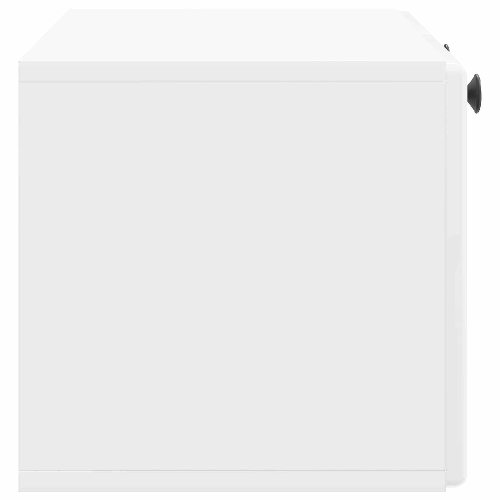 Mobile Porta TV da Muro Bianco Lucido 78,5 x 31 x 30 cm | homemem39