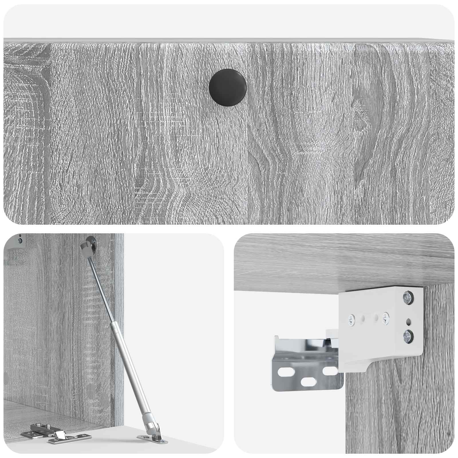 Mobile Porta TV da Muro Grigio Sonoma 78,5 x 31 x 30 cm | homemem39
