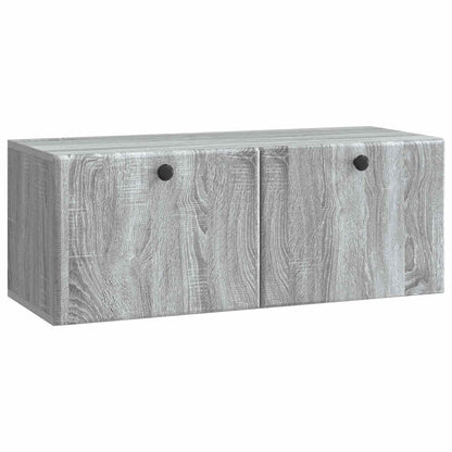 Mobile Porta TV da Muro Grigio Sonoma 78,5 x 31 x 30 cm | homemem39