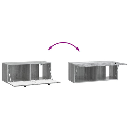 Mobile Porta TV da Muro 78,5 x 31 x 30 cm Sonoma grigio