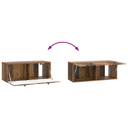 Mobile Porta TV da Muro 78,5 x 31 x 30 cm Legno antico