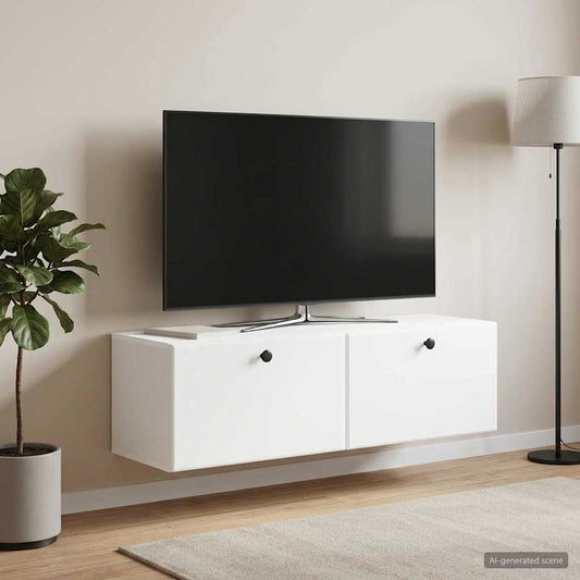 Mobile Porta TV da Muro 98 x 31 x 30 cm Bianco