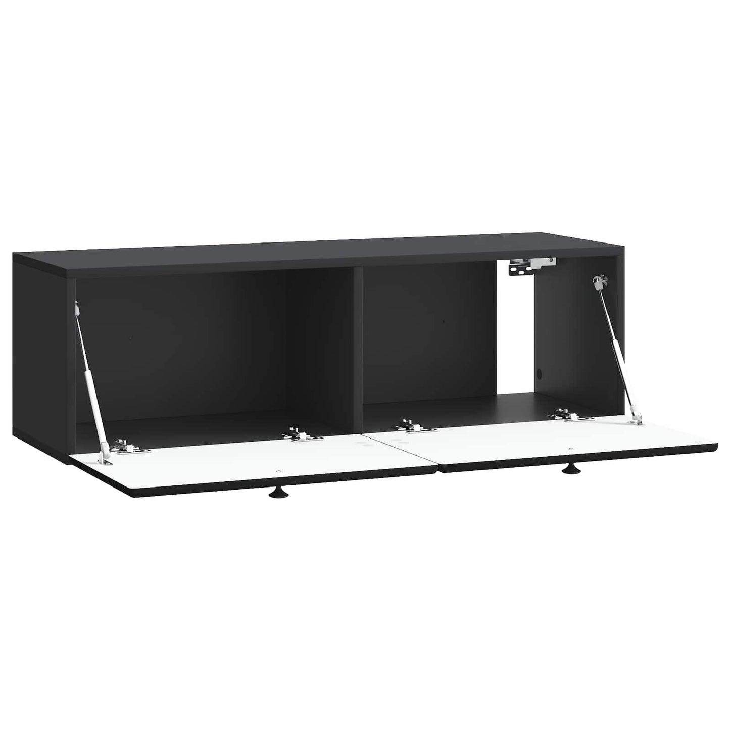 Mobile Porta TV da Muro Montaggio a parete Nero 98 x 31 x 30 cm | homemem39