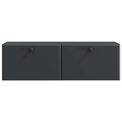 Mobile Porta TV da Muro Montaggio a parete Nero 98 x 31 x 30 cm | homemem39