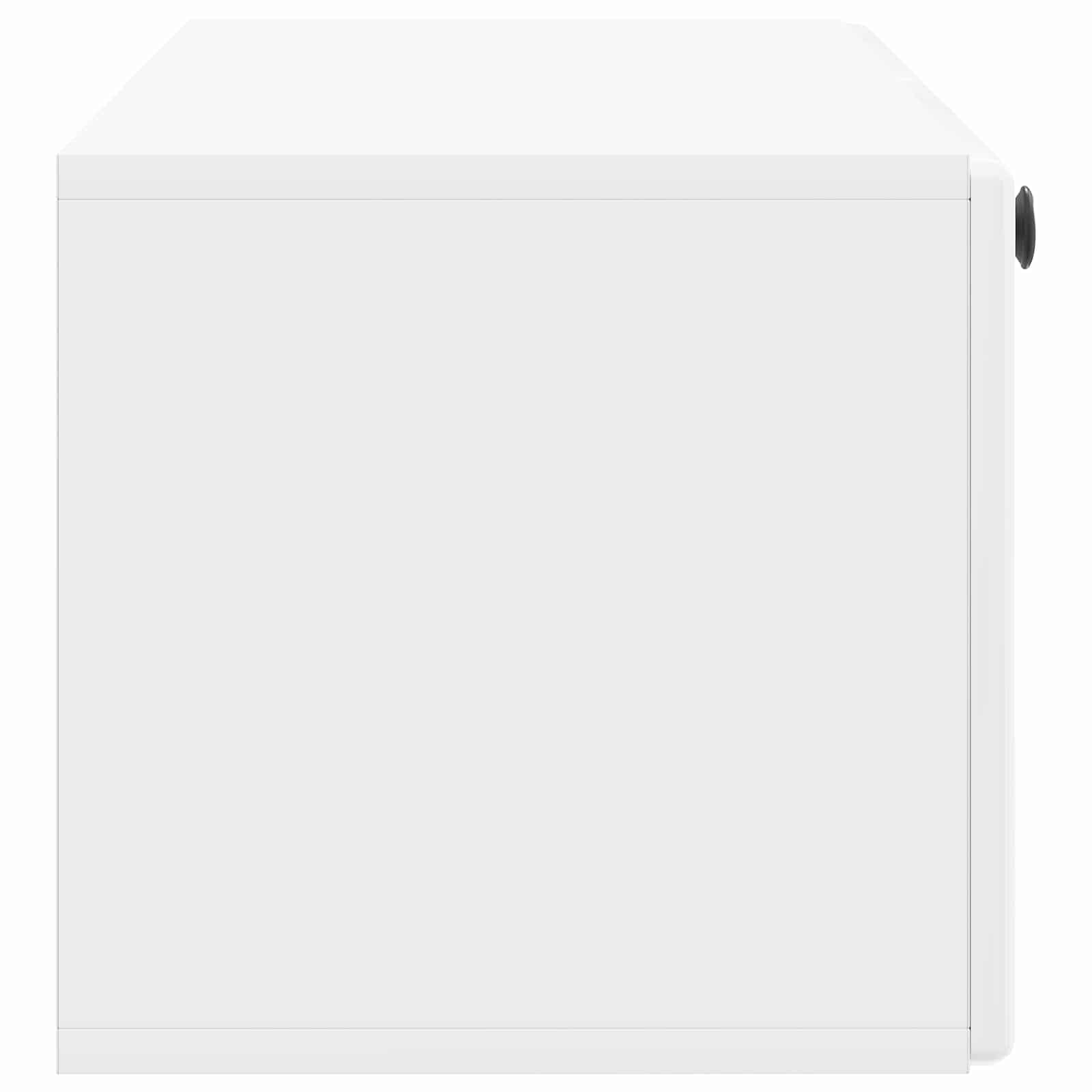 Mobile Porta TV da Muro Bianco Lucido 98 x 31 x 30 cm | homemem39