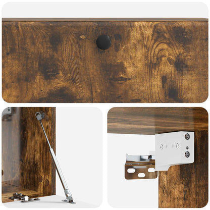 Mobile Porta TV da Muro Rovere Fumo 98 x 31 x 30 cm | homemem39