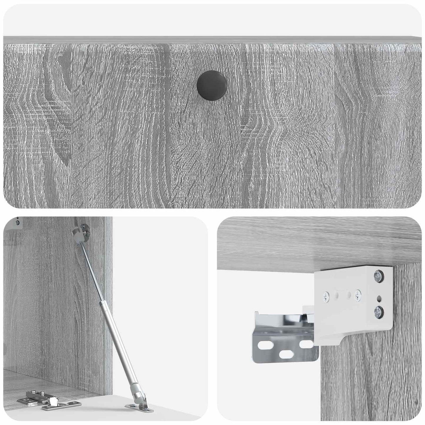 Mobile Porta TV da Muro Grigio Sonoma 98 x 31 x 30 cm | homemem39