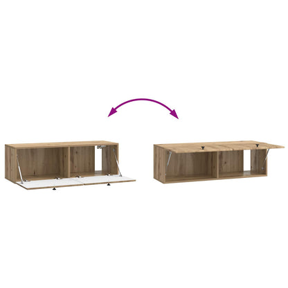 Mobile Porta TV da Muro Rovere Artigianale 98 x 31 x 30 cm | homemem39