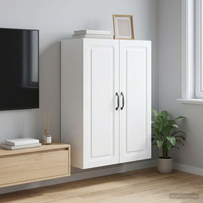 Mobiletto a muro 66 x 34,5 x 90 cm Legno ingegnerizzato Bianco | homemem39