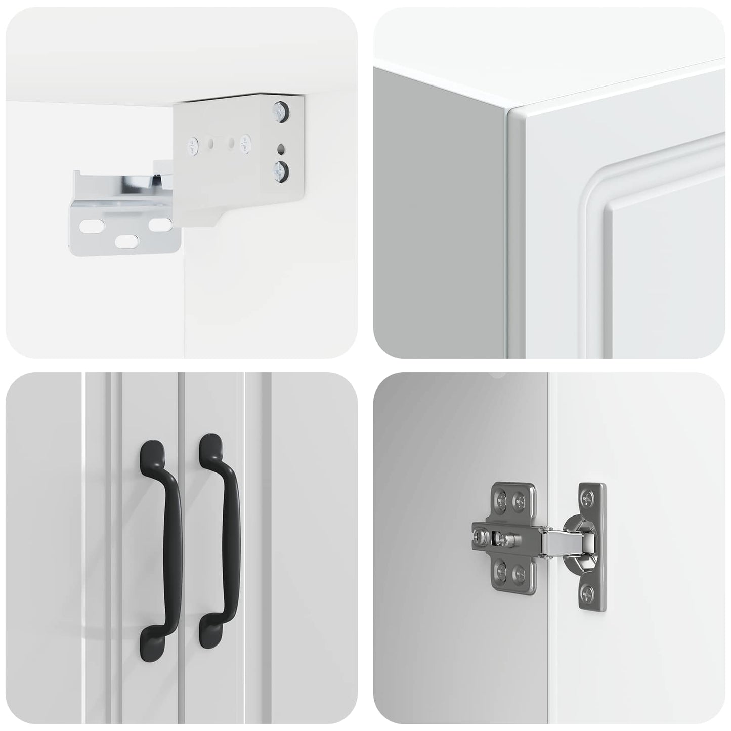 Mobiletto a muro Bianco Lucido 66 x 34,5 x 90 cm | homemem39