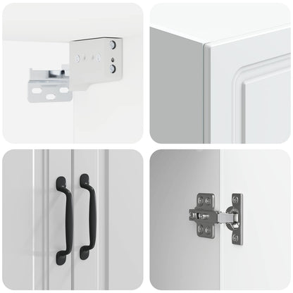 Mobiletto a muro Bianco Lucido 66 x 34,5 x 90 cm | homemem39