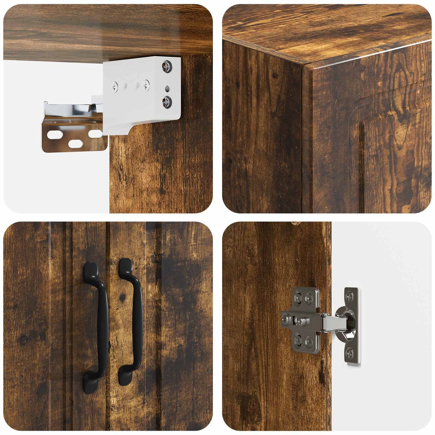 Mobiletto a muro Rovere Fumo 66 x 34,5 x 90 cm | homemem39
