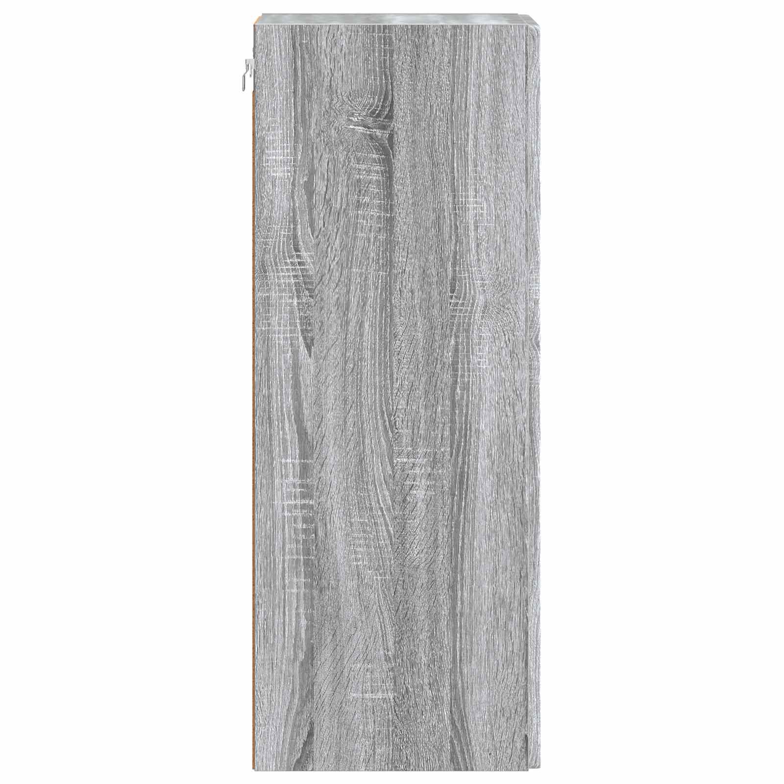 Mobiletto a muro Sonoma grigio 66 x 34,5 x 90 cm | homemem39