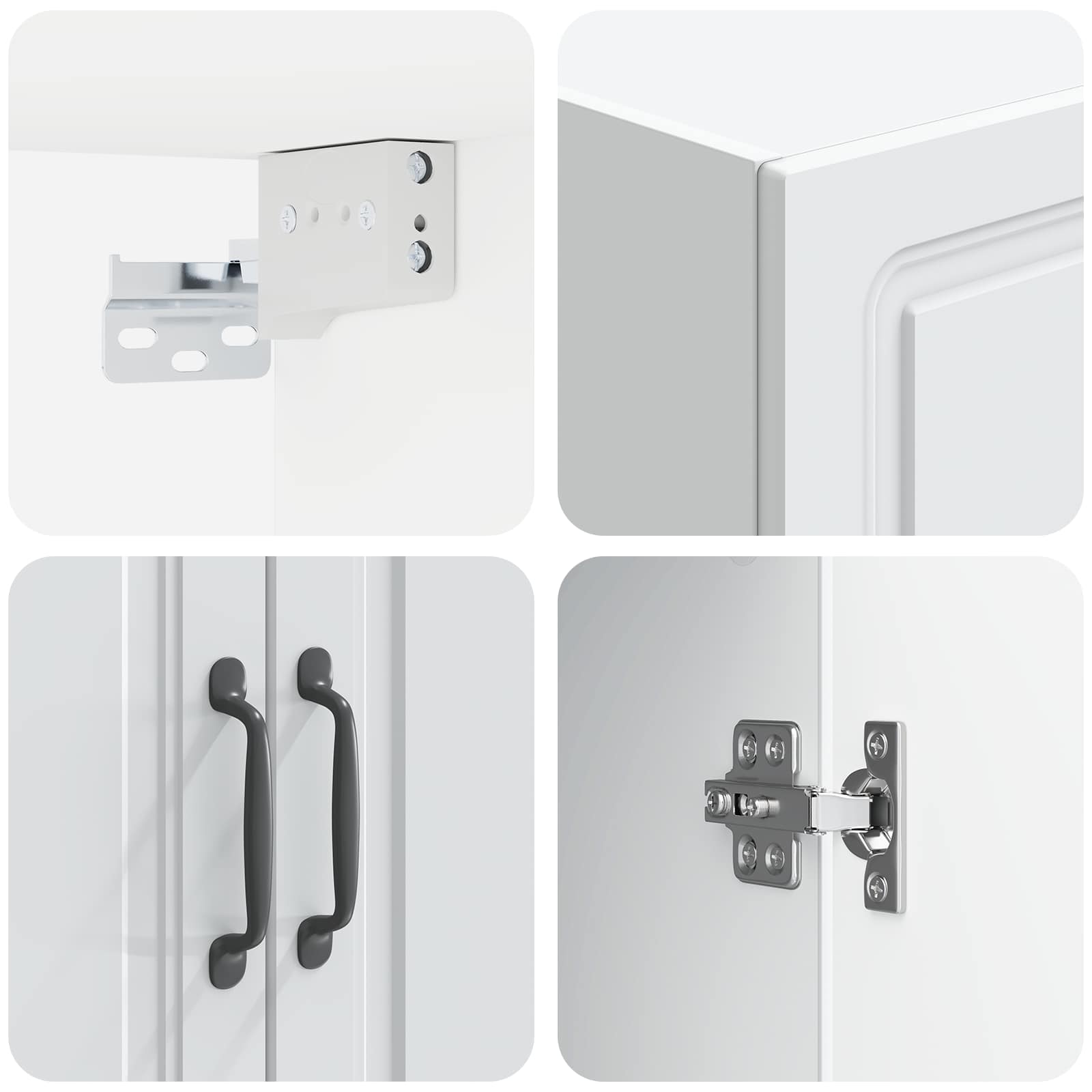 Mobiletto a muro Bianco 59 x 31 x 60 cm Legno ingegnerizzato | homemem39