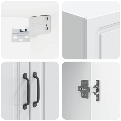 Mobiletto a muro Bianco 59 x 31 x 60 cm Legno ingegnerizzato | homemem39