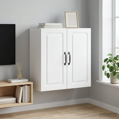 Mobiletto a muro 59 x 31 x 60 cm Legno ingegnerizzato Bianco | homemem39