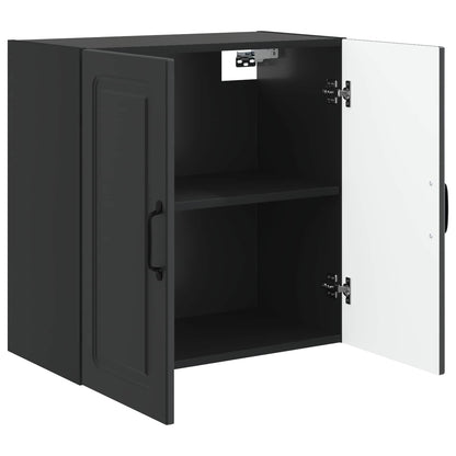 Mobiletto a muro Nero 59 x 31 x 60 cm Legno ingegnerizzato | homemem39