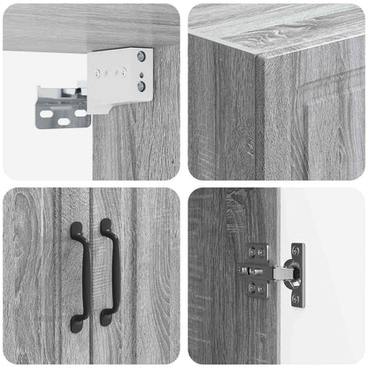 Mobiletto a muro Sonoma grigio 59 x 31 x 60 cm | homemem39