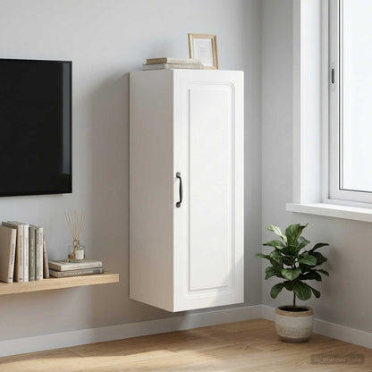 Mobiletto a muro 33 x 34,5 x 90 cm Legno ingegnerizzato Bianco | homemem39