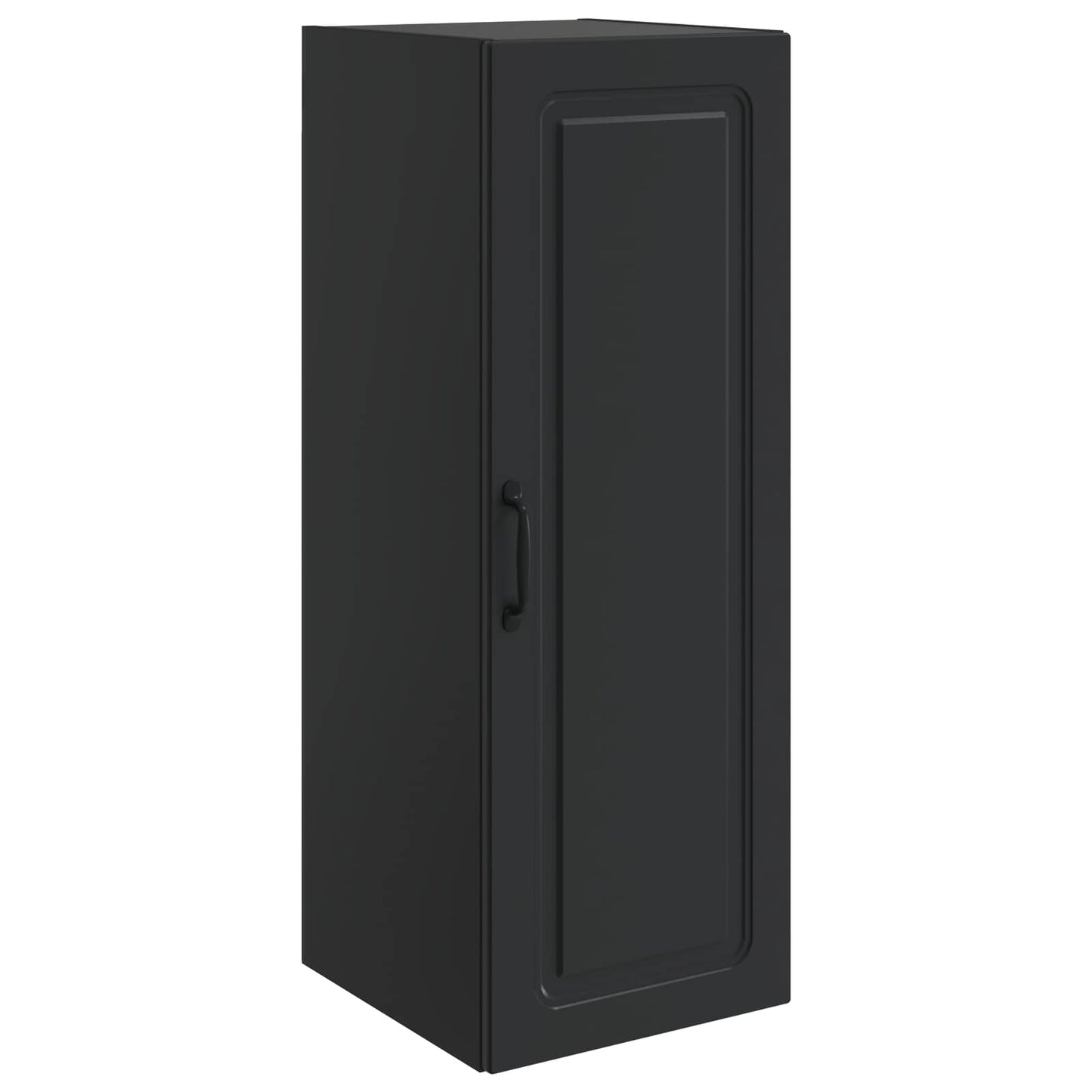 Mobiletto a muro Nero 33 x 34,5 x 90 cm Legno ingegnerizzato | homemem39