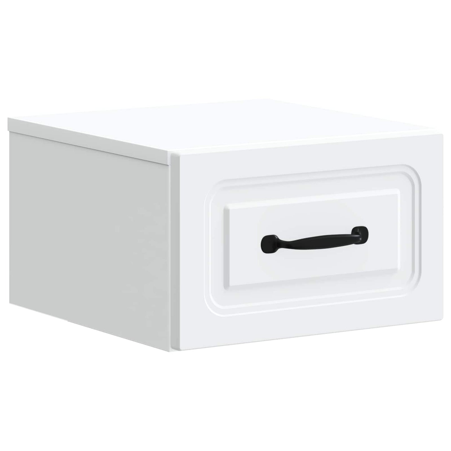 Mobiletto da notte a muro 2 pz Bianco 34,5 x 33 x 20 cm