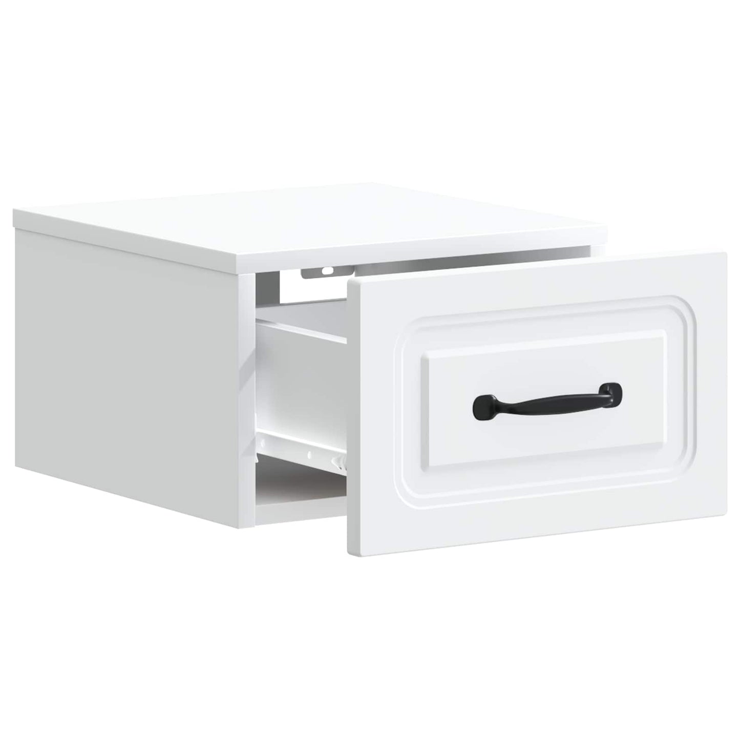 Mobiletto da notte a muro 2 pz Bianco 34,5 x 33 x 20 cm