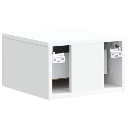 Mobiletto da notte a muro 2 pcs Bianco 34,5 x 33 x 20 cm | homemem39