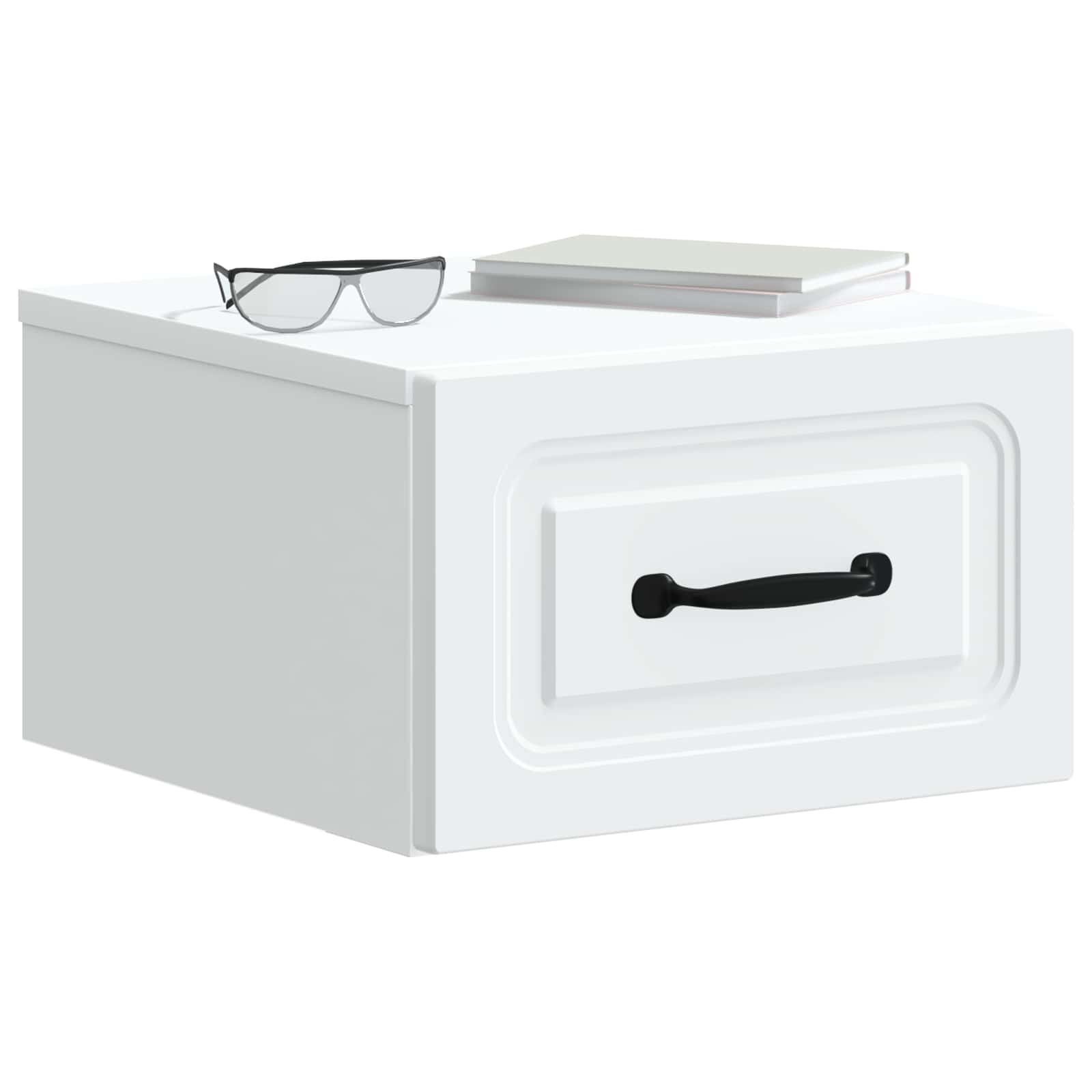 Mobiletto da notte a muro 2 pcs Bianco 34,5 x 33 x 20 cm | homemem39