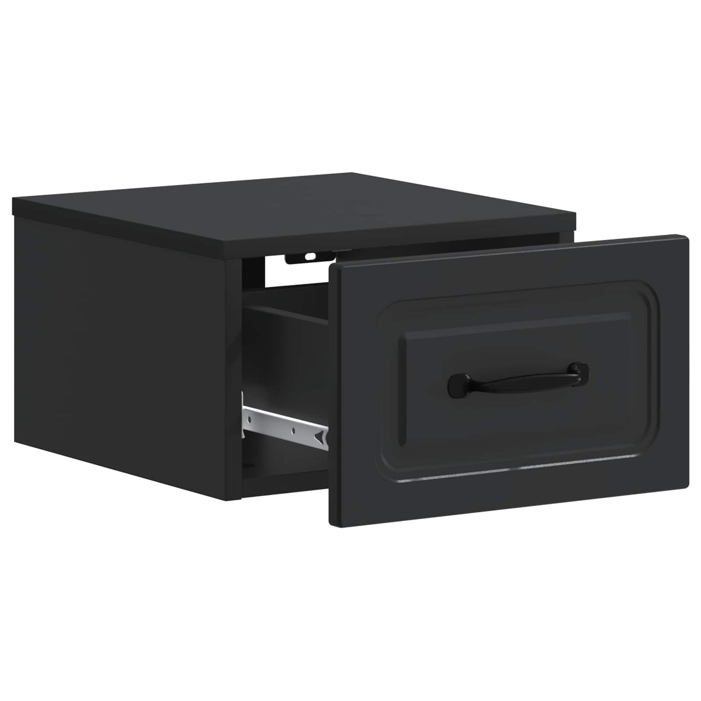 Mobiletto da notte a muro 2 pcs Nero 34,5 x 33 x 20 cm | homemem39