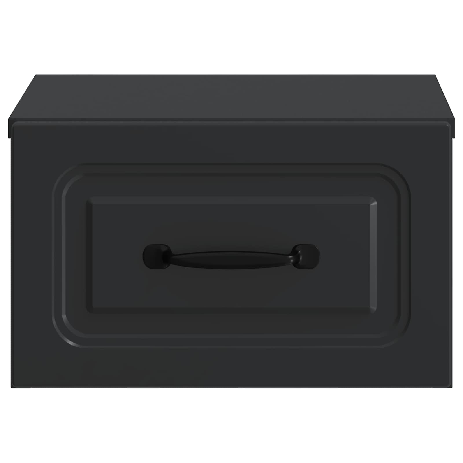 Mobiletto da notte a muro 2 pcs Nero 34,5 x 33 x 20 cm | homemem39
