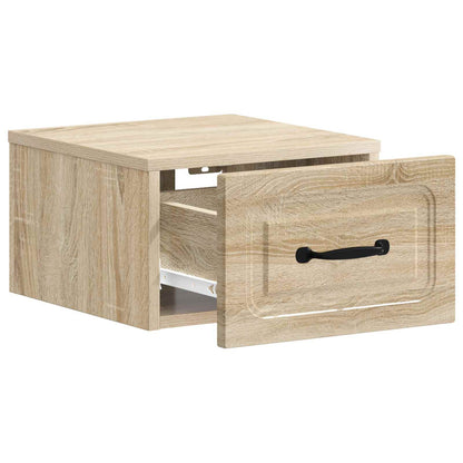 Mobiletto da notte a muro Rovere Sonoma 34,5 x 33 x 20 cm | homemem39