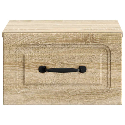 Mobiletto da notte a muro Rovere Sonoma 34,5 x 33 x 20 cm | homemem39