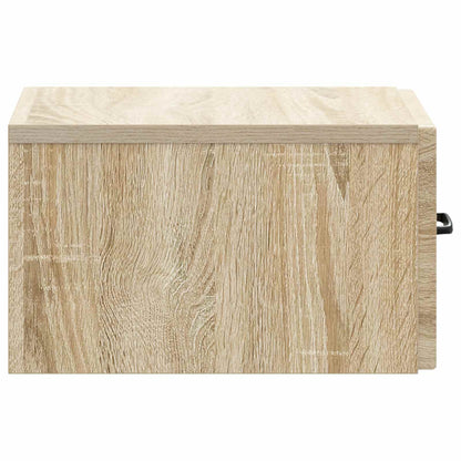 Mobiletto da notte a muro Rovere Sonoma 34,5 x 33 x 20 cm | homemem39