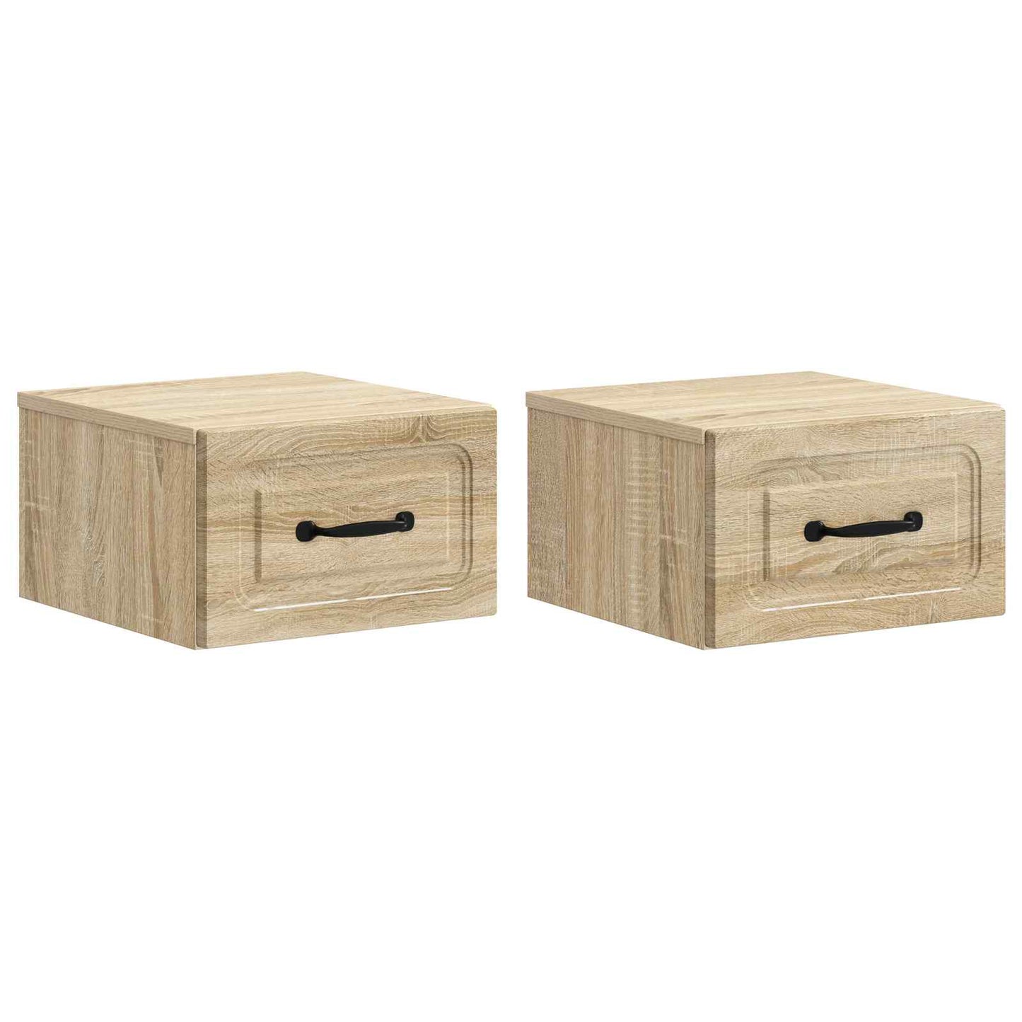 Mobiletto da notte a muro 2 pcs Rovere Sonoma 34,5 x 33 x 20 cm | homemem39