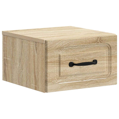 Mobiletto da notte a muro 2 pcs Rovere Sonoma 34,5 x 33 x 20 cm | homemem39