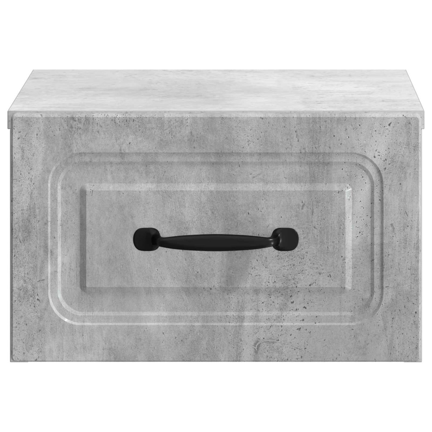 Mobiletto da notte a muro con cassetto 2 pcs Grigio Cemento | homemem39