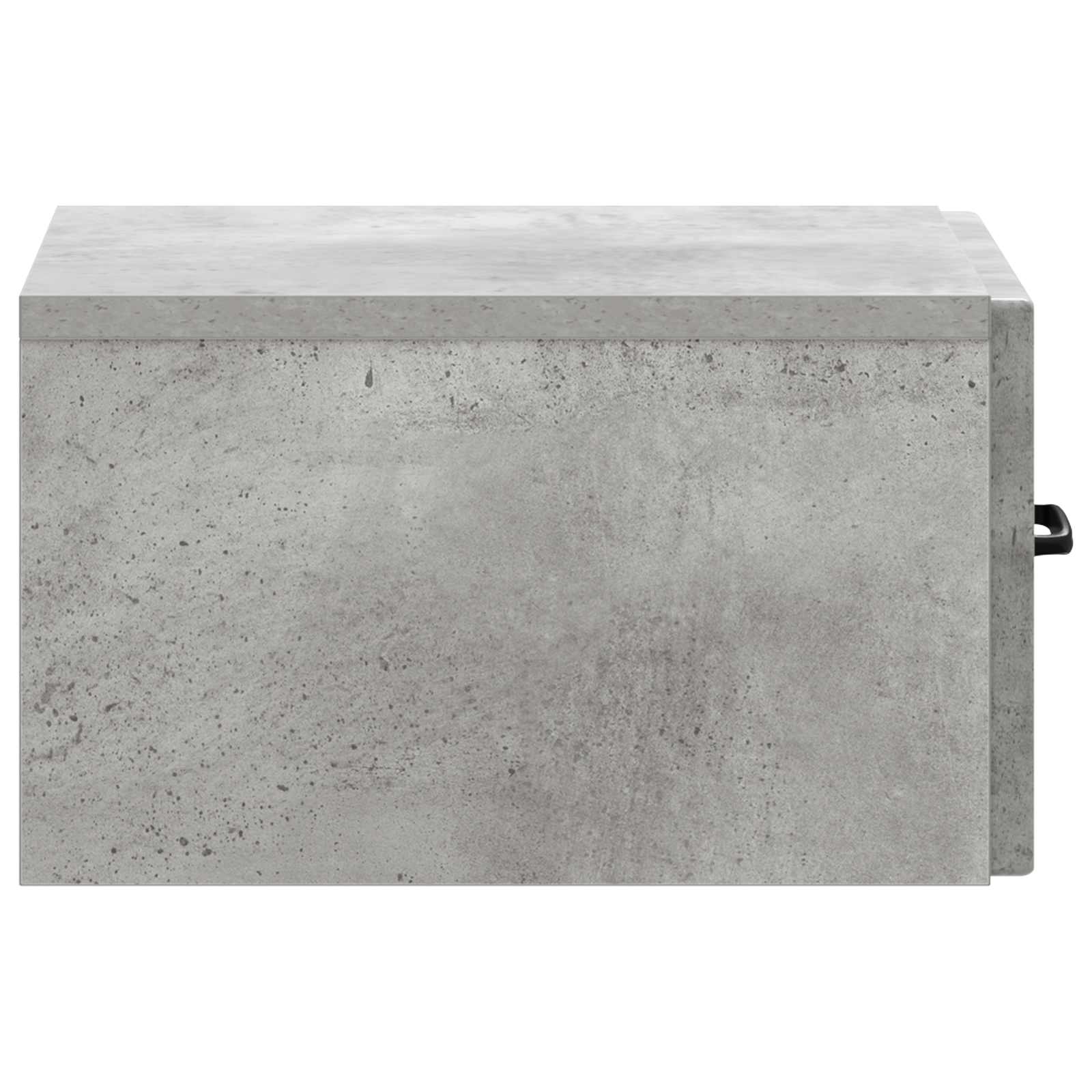 Mobiletto da notte a muro con cassetto 2 pcs Grigio Cemento | homemem39