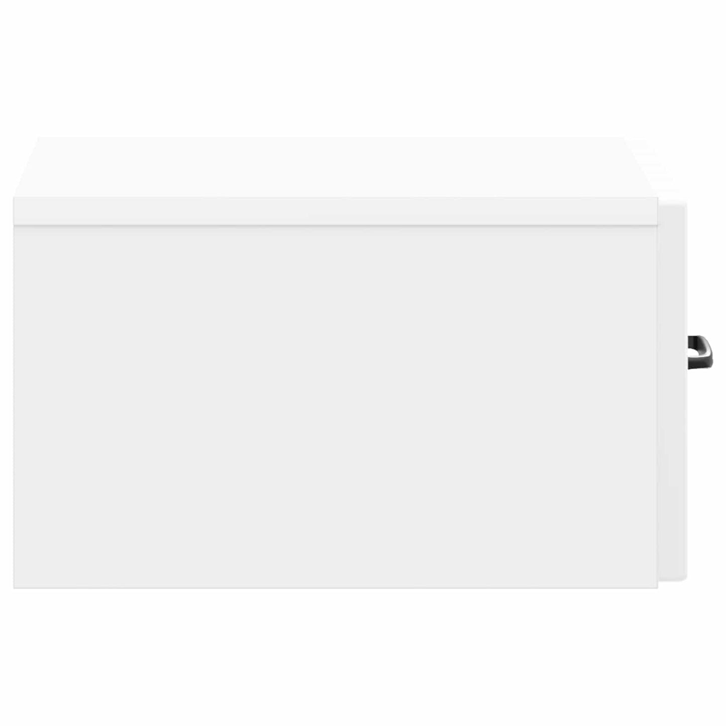Mobiletto da notte a muro Bianco Lucido 34,5 x 33 x 20 cm | homemem39