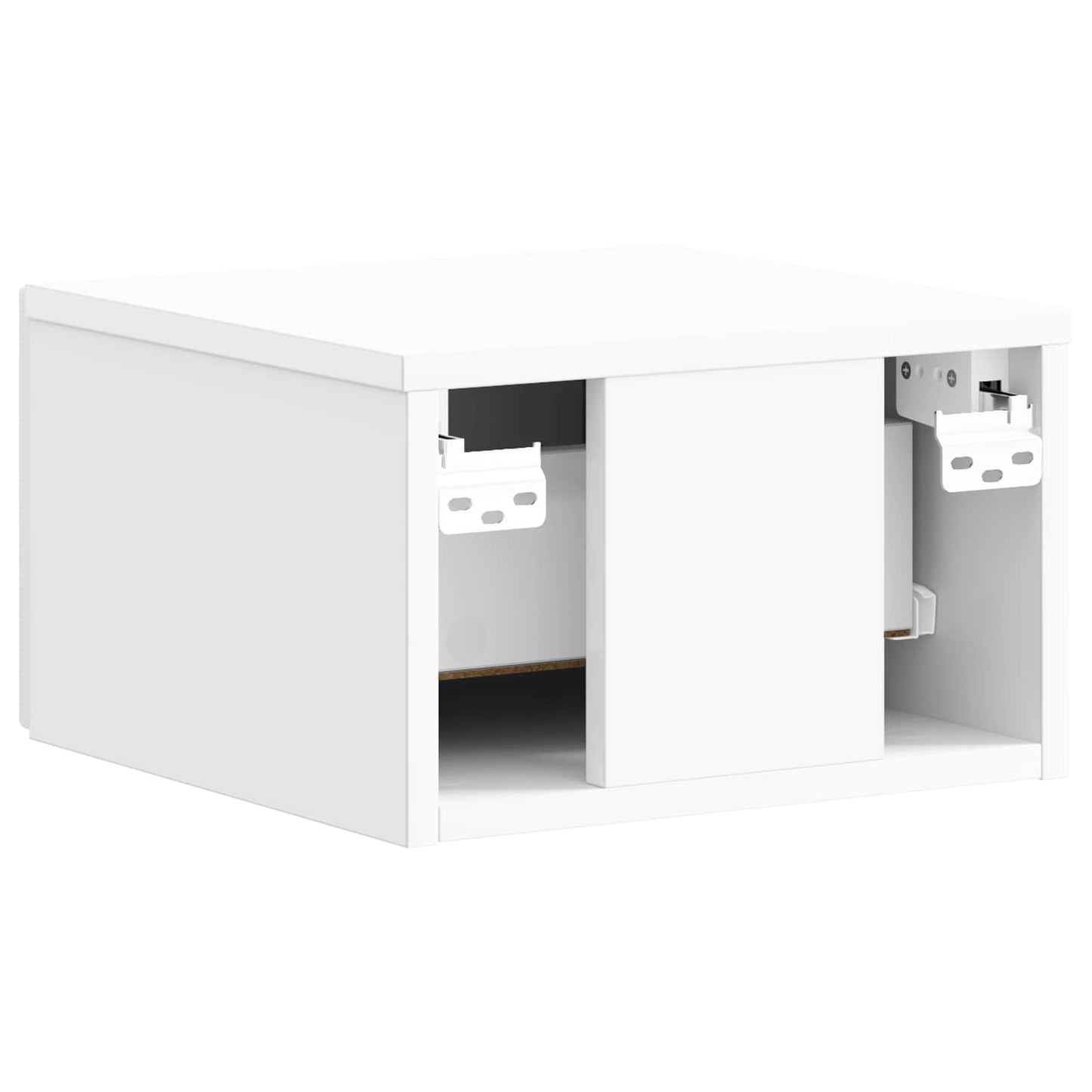 Mobiletto da notte a muro 2 pcs Bianco Lucido 34,5 x 33 x 20 cm | homemem39
