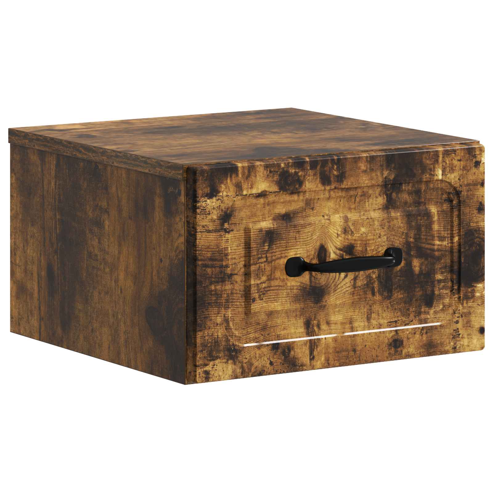 Mobiletto da notte a muro Rovere Fumo 34,5 x 33 x 20 cm | homemem39