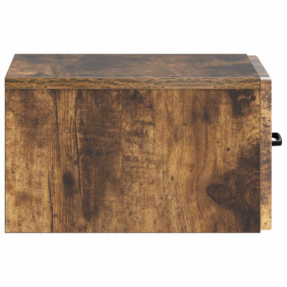 Mobiletto da notte a muro 2 pcs Rovere Fumo 34,5 x 33 x 20 cm | homemem39