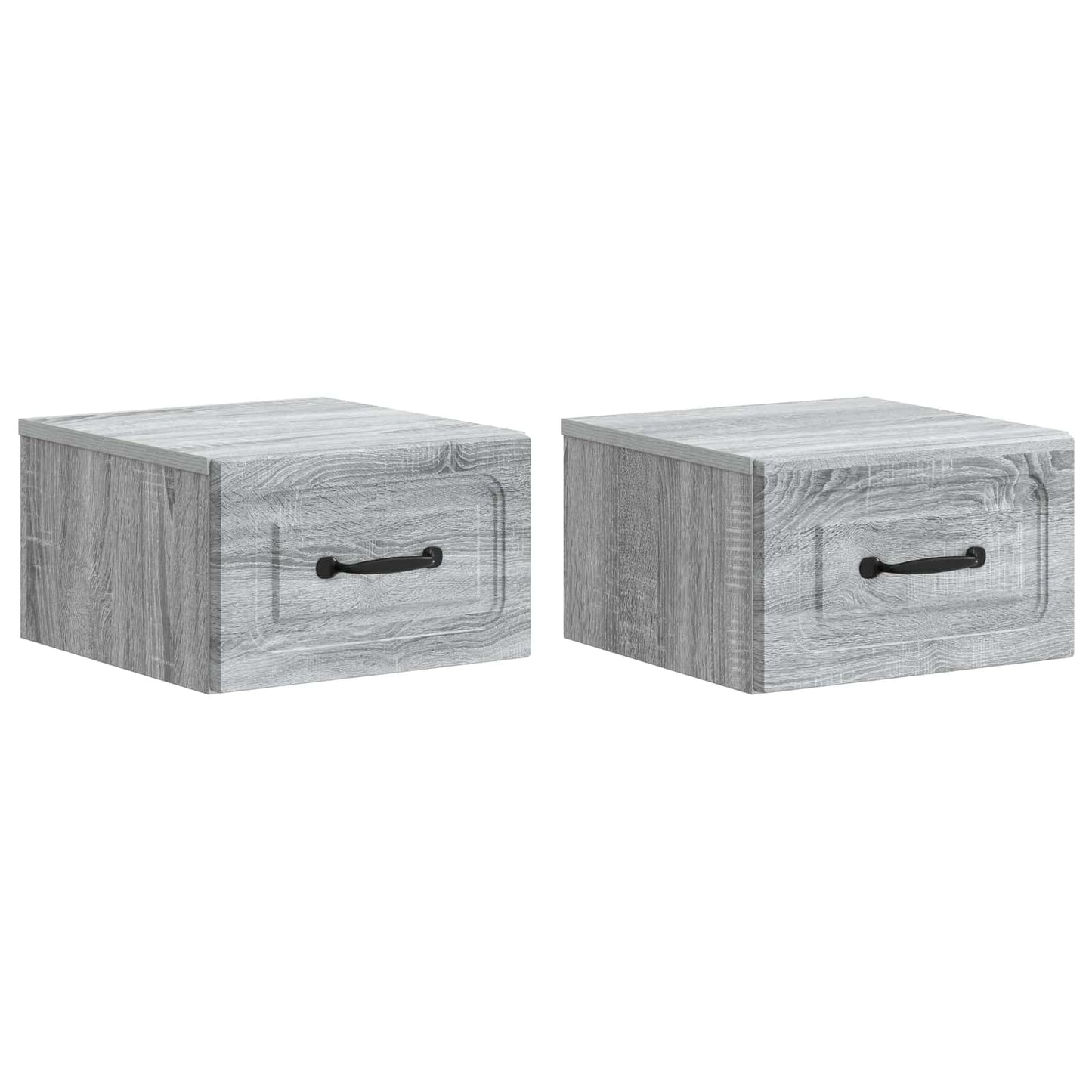 Mobiletto da notte a muro 2 pcs Grigio Sonoma 34,5 x 33 x 20 cm | homemem39