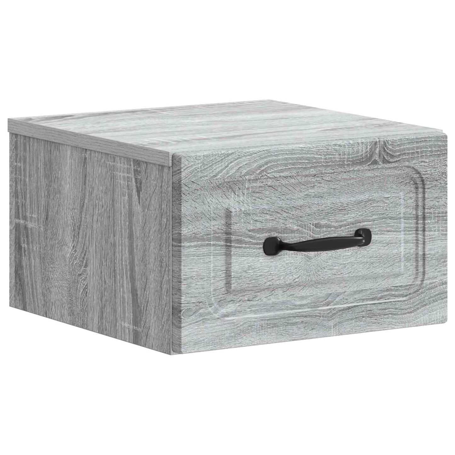Mobiletto da notte a muro 2 pz Grigio Sonoma 34,5 x 33 x 20 cm